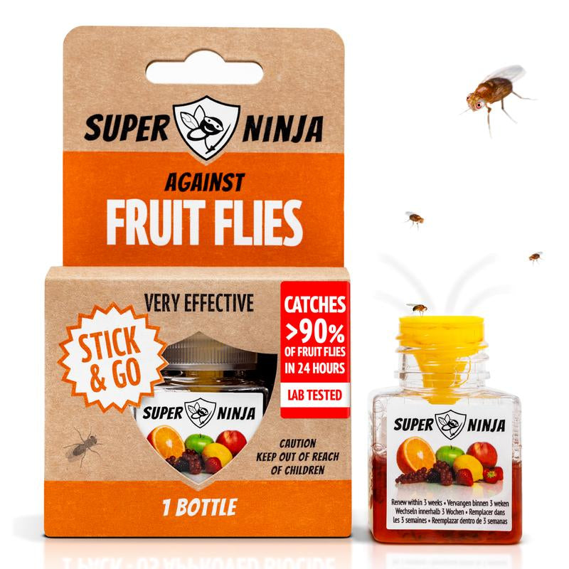 Super Ninja Fruit Fly Trap - Ultimate Indoor Solution for Fruit Fly Control - Eco-Friendly & Long-Lasting Effectiveness!