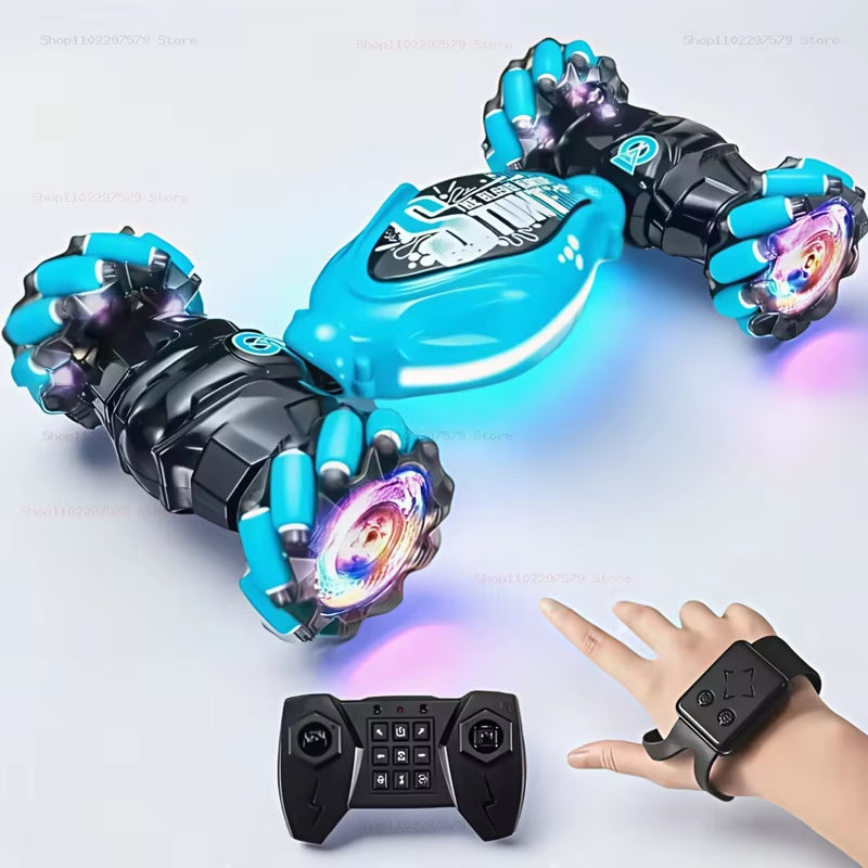 Ultimate 4WD Stunt Drift Car with LED Lights - Gesture Control Remote for Kids - Perfect Electronic Gift!