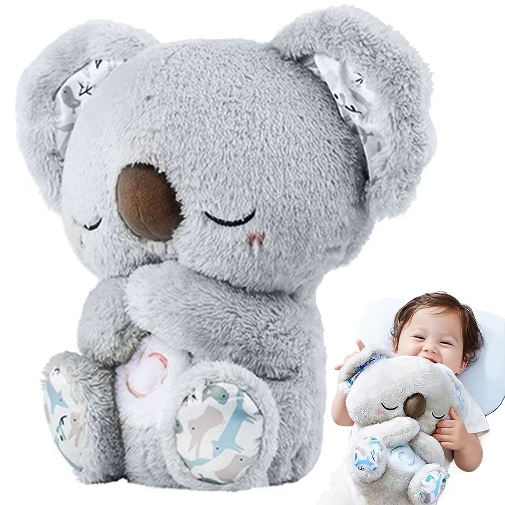 Cuddle & Calm Koala Plush Toy - Soothing Sounds & Gentle Breathing for Newborns & Infants