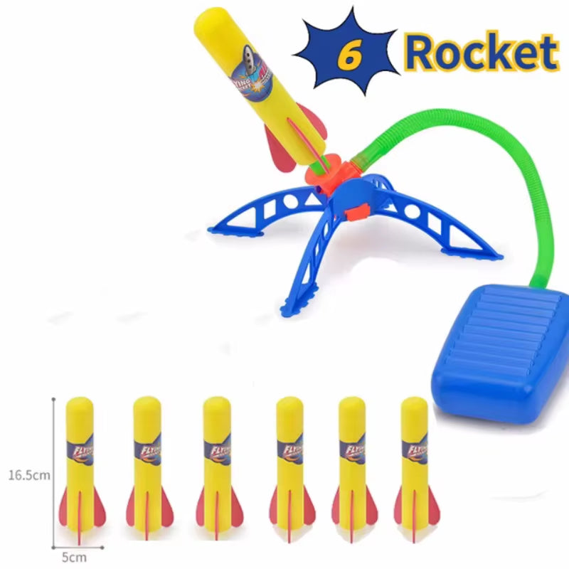 Ultimate Outdoor Foam Rocket Launcher - Fun Dueling Games with Stomp Launch Pad - Perfect STEM Gift for Kids!