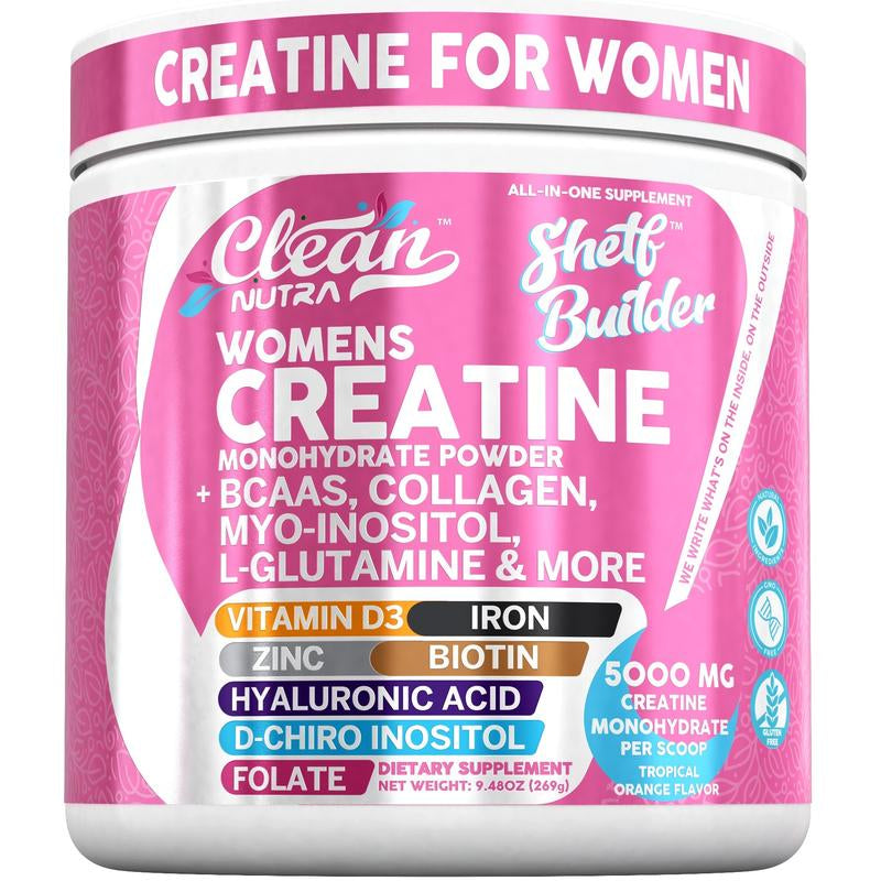 Ultimate Women's Creatine Monohydrate Supplement with BCAA, Collagen, Biotin & More for Enhanced Performance and Wellness