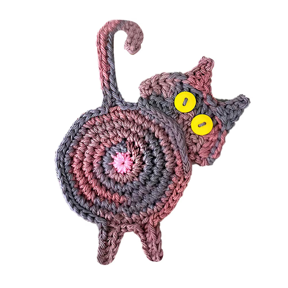 Charming Cat-Themed Heat Resistant Coasters – Stylish Placemats for Coffee and Tea Lovers!