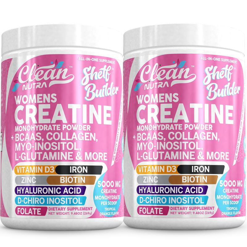 Ultimate Women's Creatine Monohydrate Supplement with BCAA, Collagen, Biotin & More for Enhanced Performance and Wellness