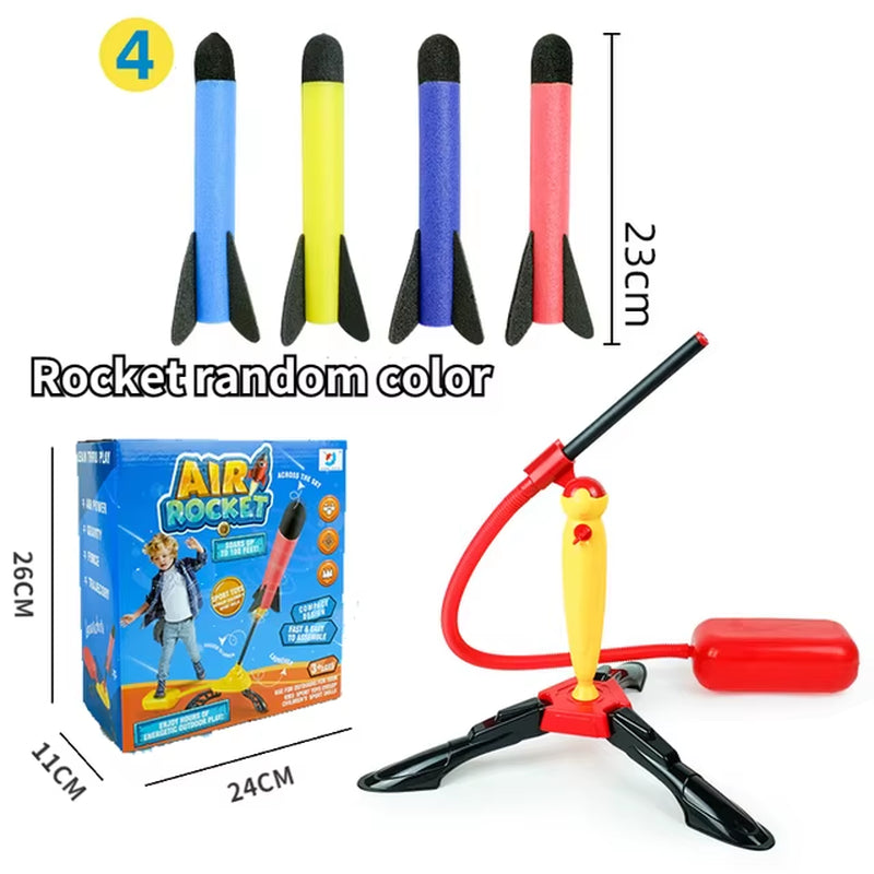 Ultimate Outdoor Foam Rocket Launcher - Fun Dueling Games with Stomp Launch Pad - Perfect STEM Gift for Kids!