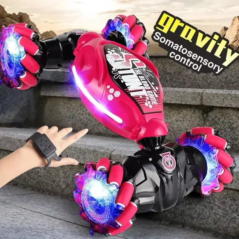 Ultimate 4WD Stunt Drift Car with LED Lights - Gesture Control Remote for Kids - Perfect Electronic Gift!