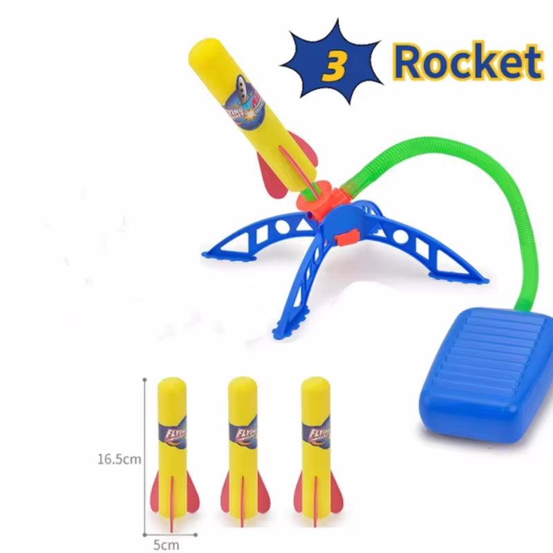 Ultimate Outdoor Foam Rocket Launcher - Fun Dueling Games with Stomp Launch Pad - Perfect STEM Gift for Kids!