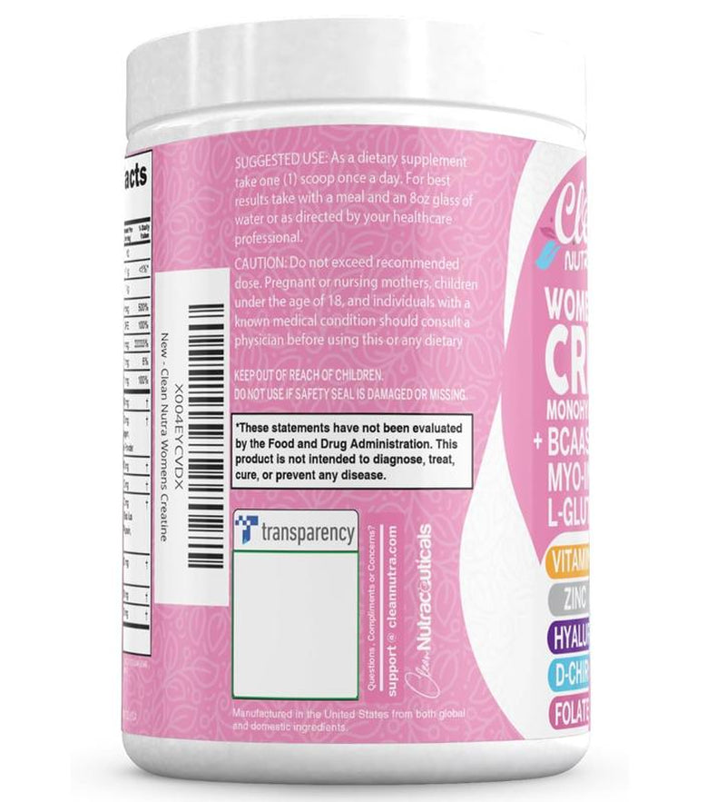 Ultimate Women's Creatine Monohydrate Supplement with BCAA, Collagen, Biotin & More for Enhanced Performance and Wellness
