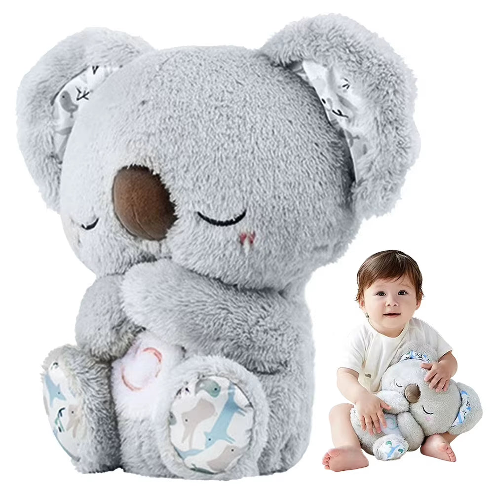 Cuddle & Calm Koala Plush Toy - Soothing Sounds & Gentle Breathing for Newborns & Infants
