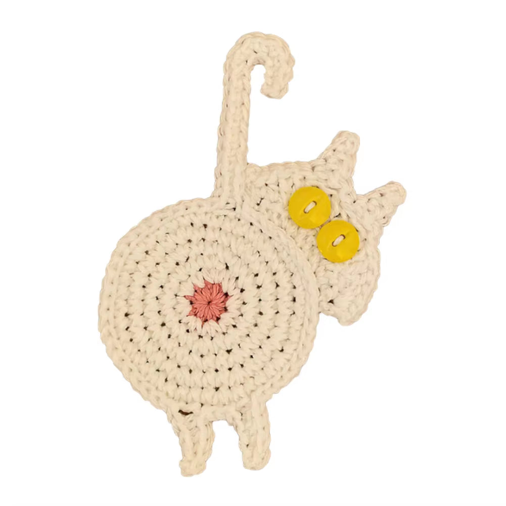 Charming Cat-Themed Heat Resistant Coasters – Stylish Placemats for Coffee and Tea Lovers!
