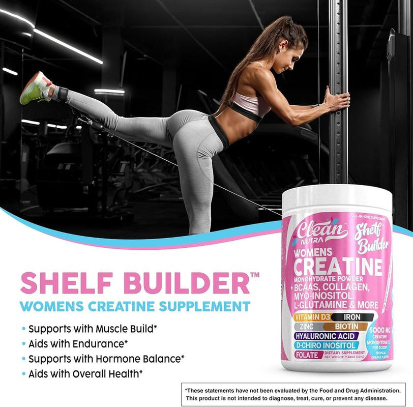 Ultimate Women's Creatine Monohydrate Supplement with BCAA, Collagen, Biotin & More for Enhanced Performance and Wellness