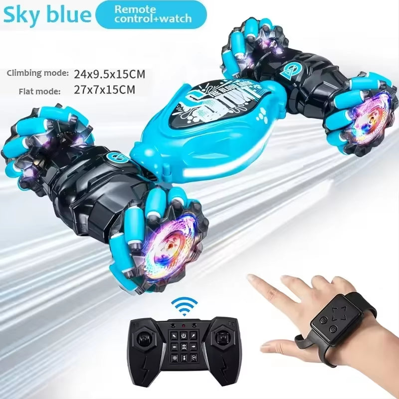 Ultimate 4WD Stunt Drift Car with LED Lights - Gesture Control Remote for Kids - Perfect Electronic Gift!