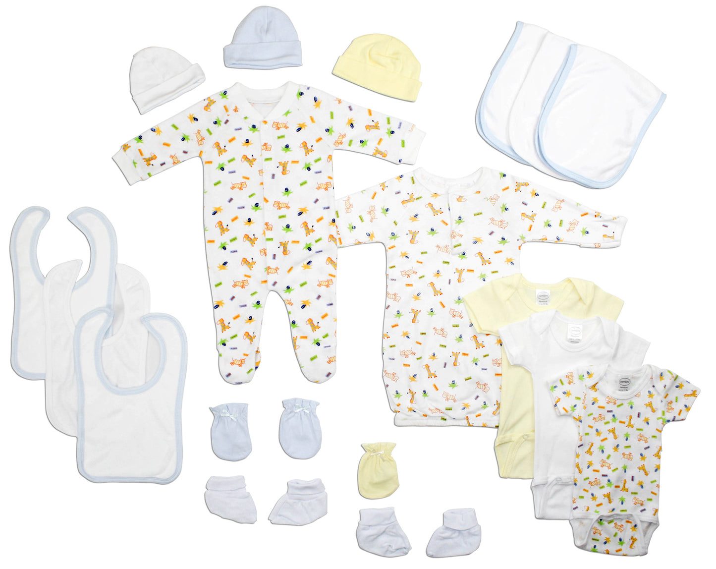 Newborn Baby Boys 18 Pc Layette Baby Shower Gift