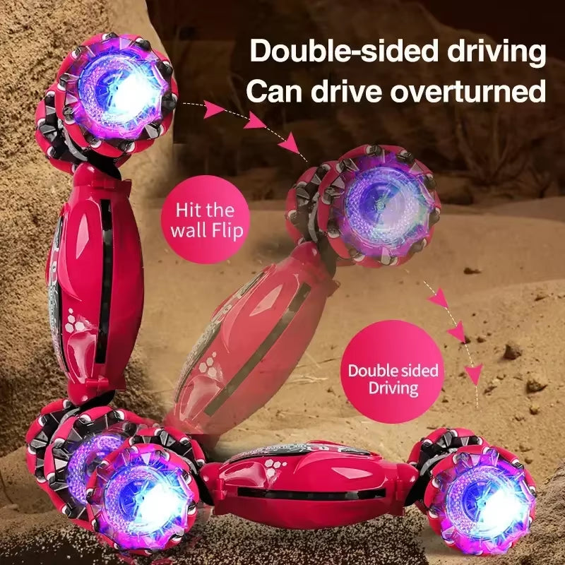 Ultimate 4WD Stunt Drift Car with LED Lights - Gesture Control Remote for Kids - Perfect Electronic Gift!