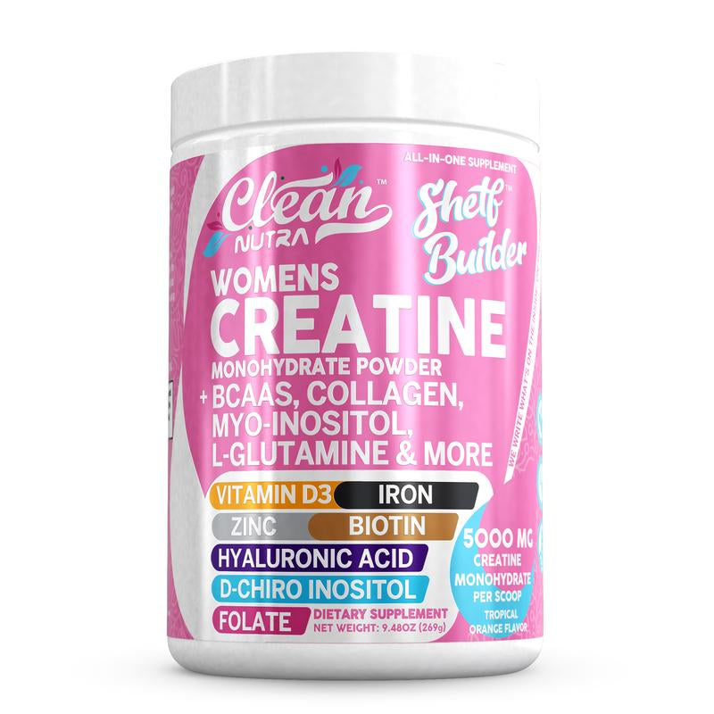 Ultimate Women's Creatine Monohydrate Supplement with BCAA, Collagen, Biotin & More for Enhanced Performance and Wellness