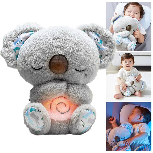 Cuddle & Calm Koala Plush Toy - Soothing Sounds & Gentle Breathing for Newborns & Infants