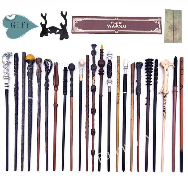 Enchanting Anime Cosplay Magic Metal Core Wand with Elegant Decorative Box - Perfect Children's Accessory Toy