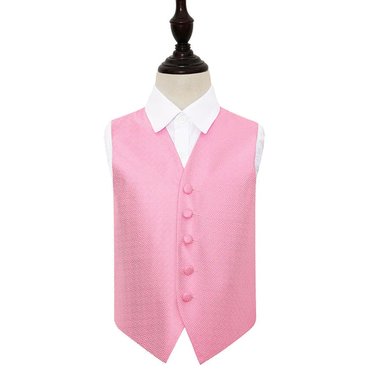 Greek Key Waistcoat - Boys - Baby Pink, 24'